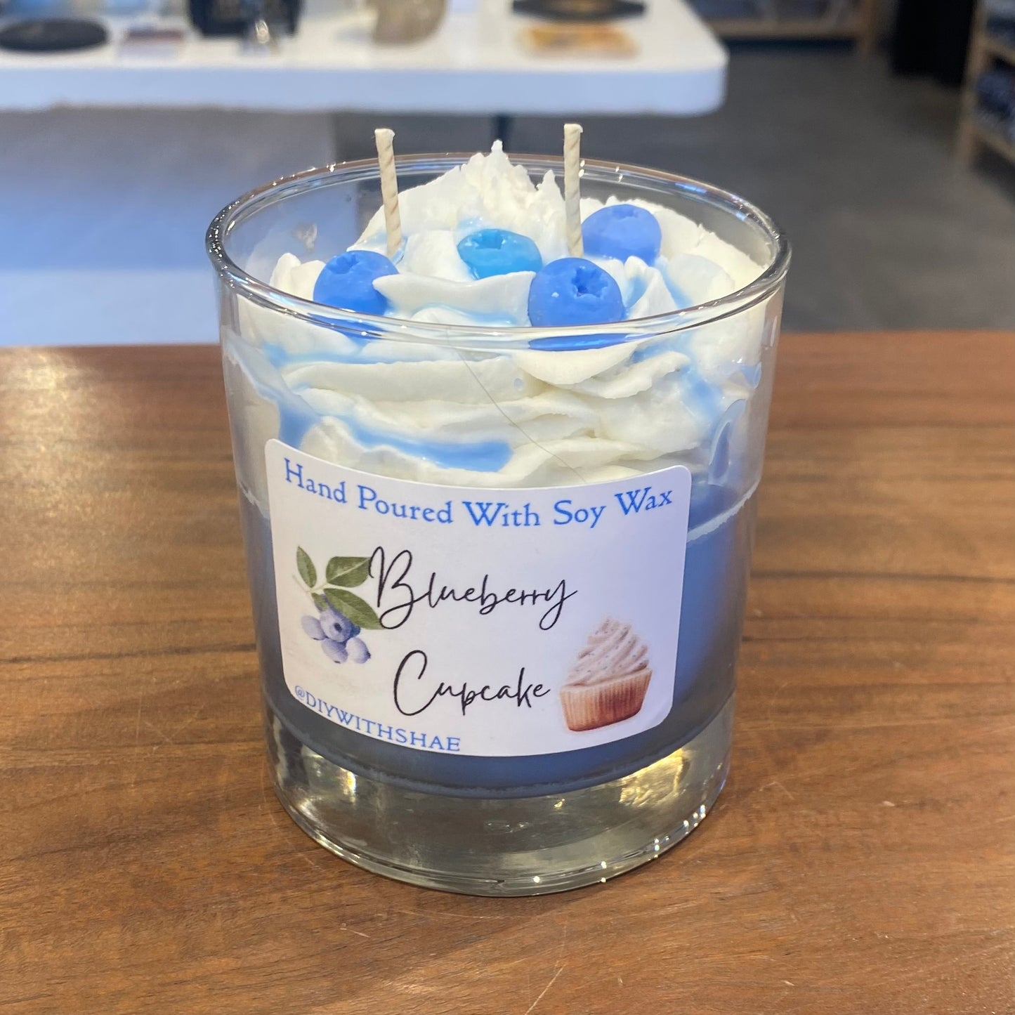 Blueberry Cupcake Candle