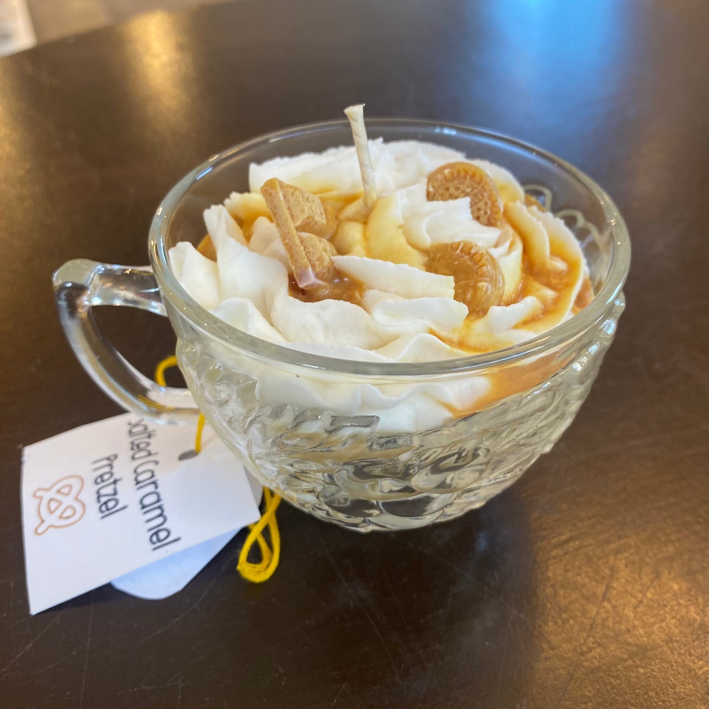 Salted Caramel Pretzel Mug Candle