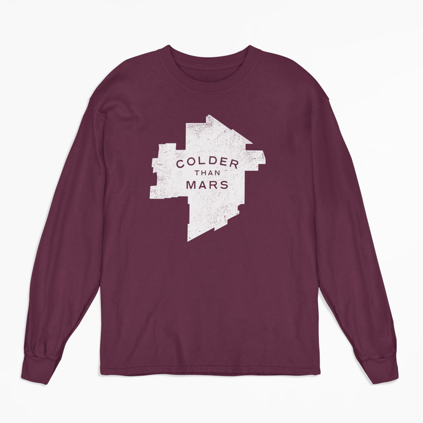 Colder Than Mars Long Sleeved Tee | Maroon