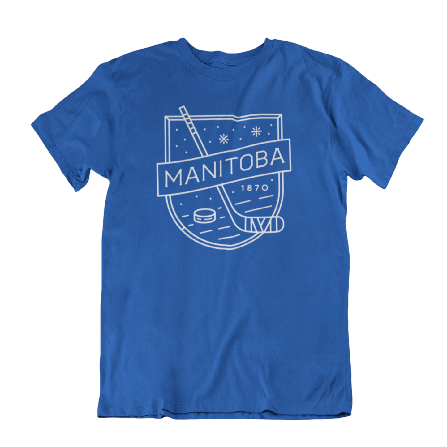 MB Hockey Tee | White on Royal