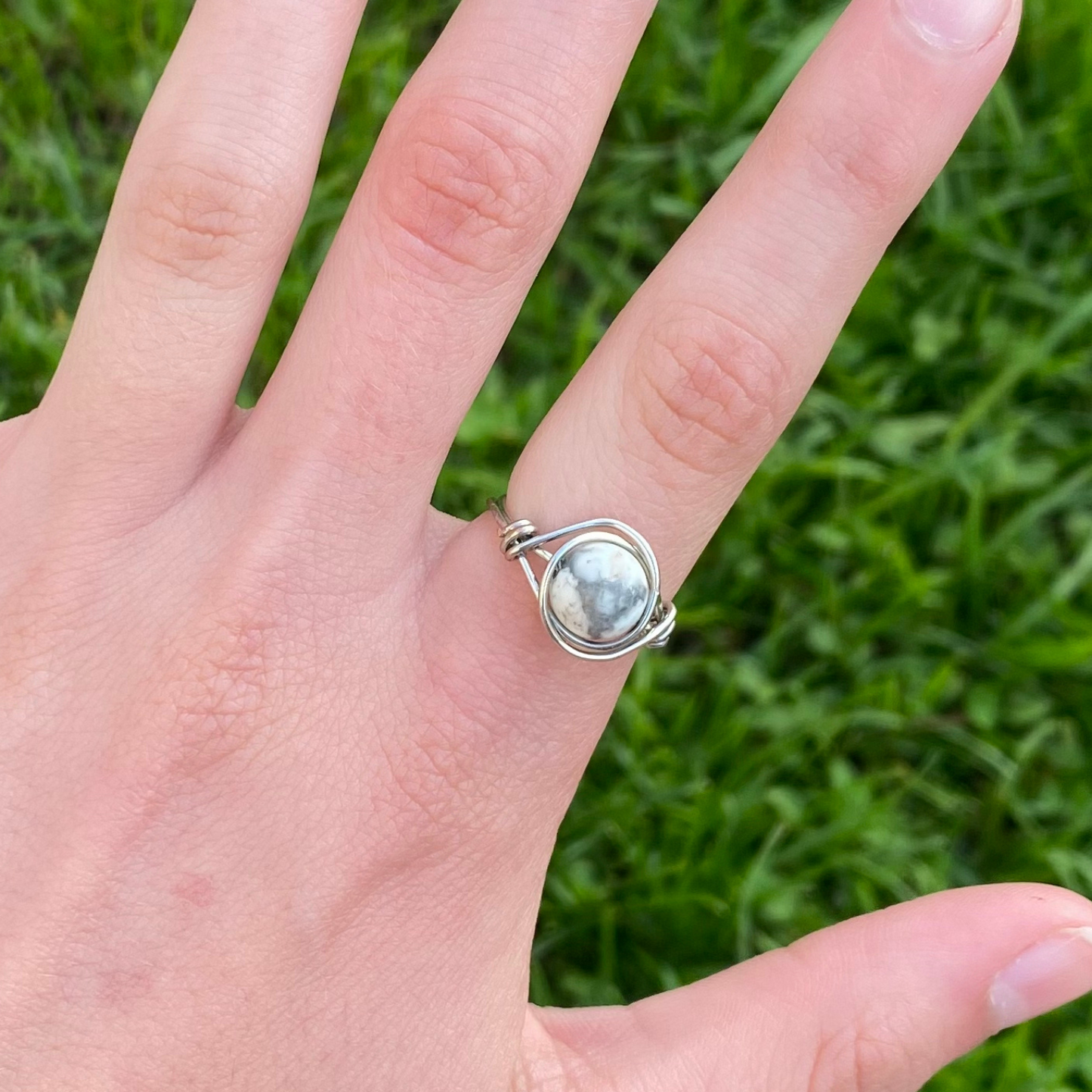 Howlite Ring