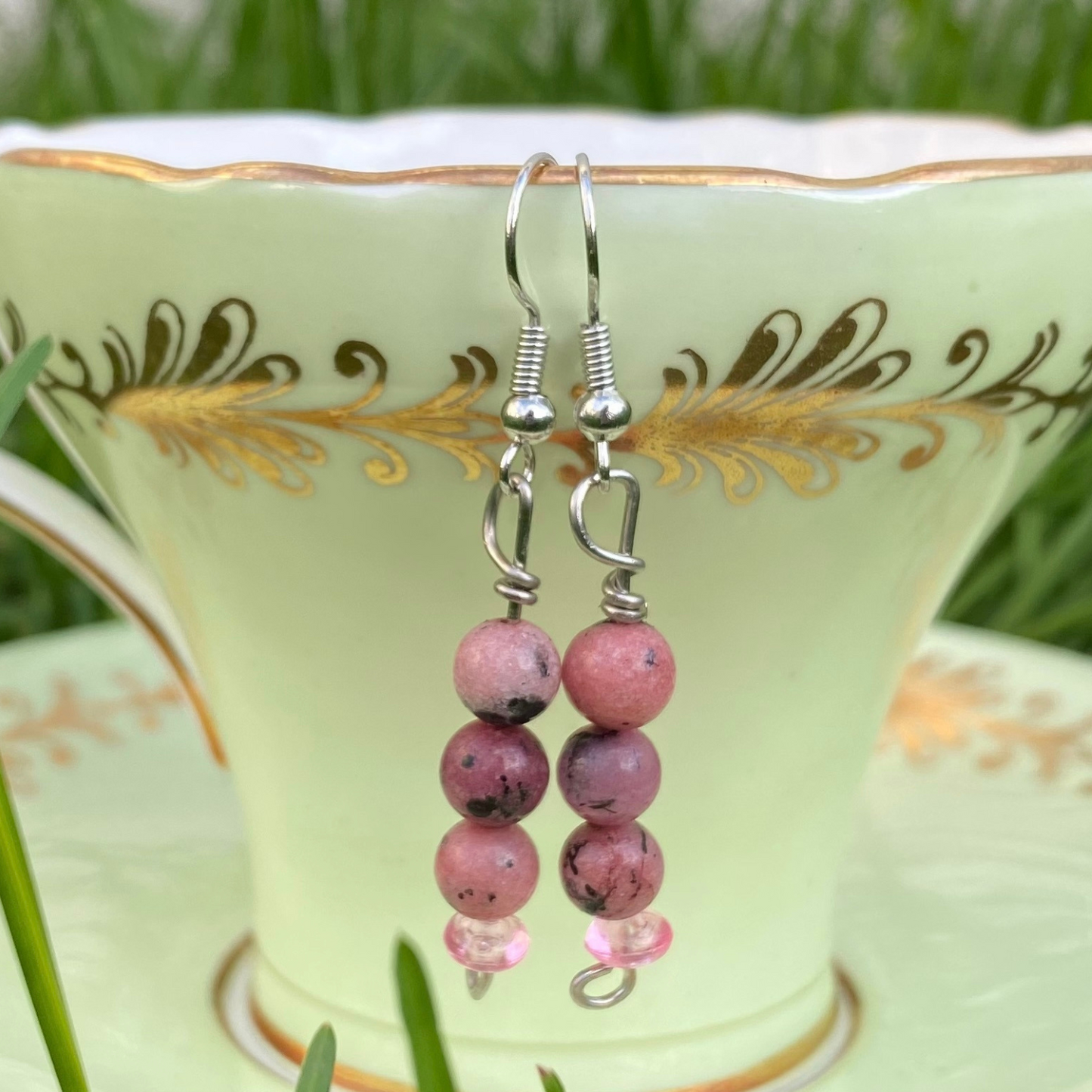Rhodonite Earrings