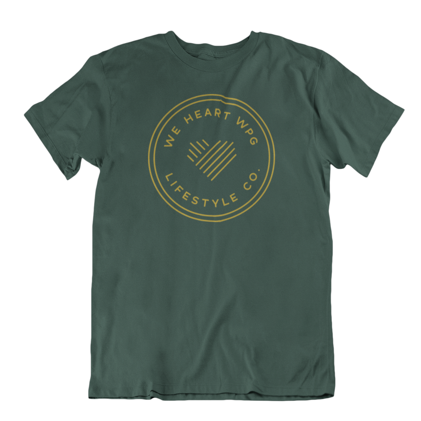 WHW Lifestyle Tee | Gold on Forest