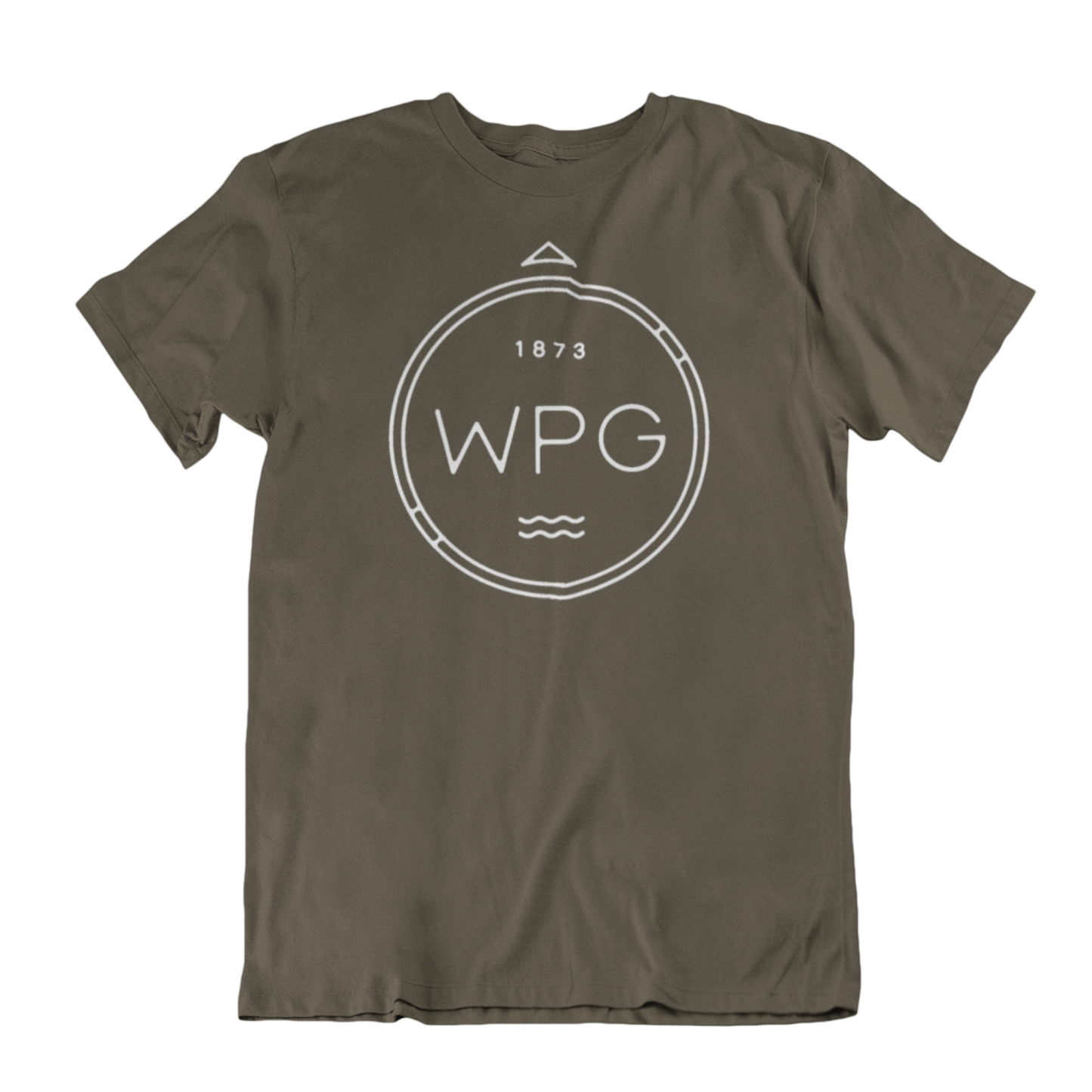 WPG Compass Tee | White on Military