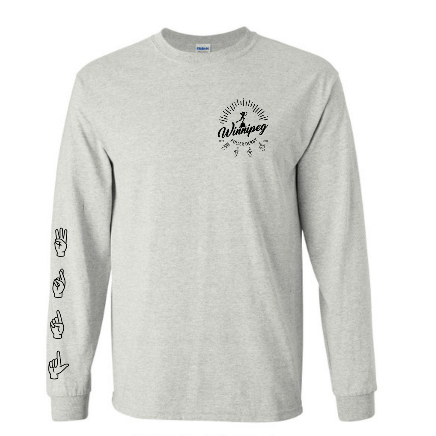 Winnipeg Roller Derby Long Sleeved Tee | A.S.L. Edition