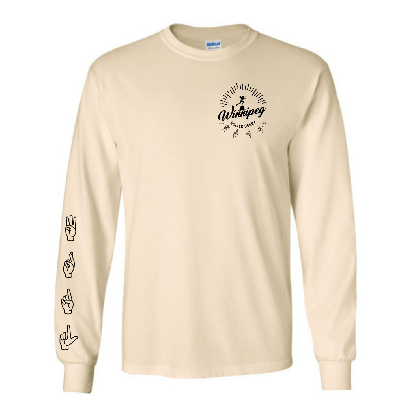 Winnipeg Roller Derby Long Sleeved Tee | A.S.L. Edition