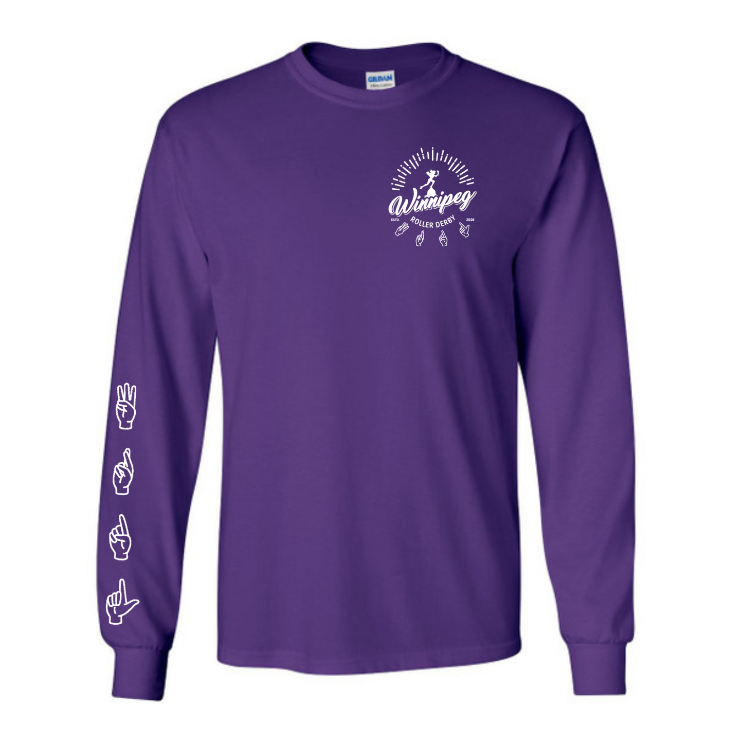 Winnipeg Roller Derby Long Sleeved Tee | A.S.L. Edition