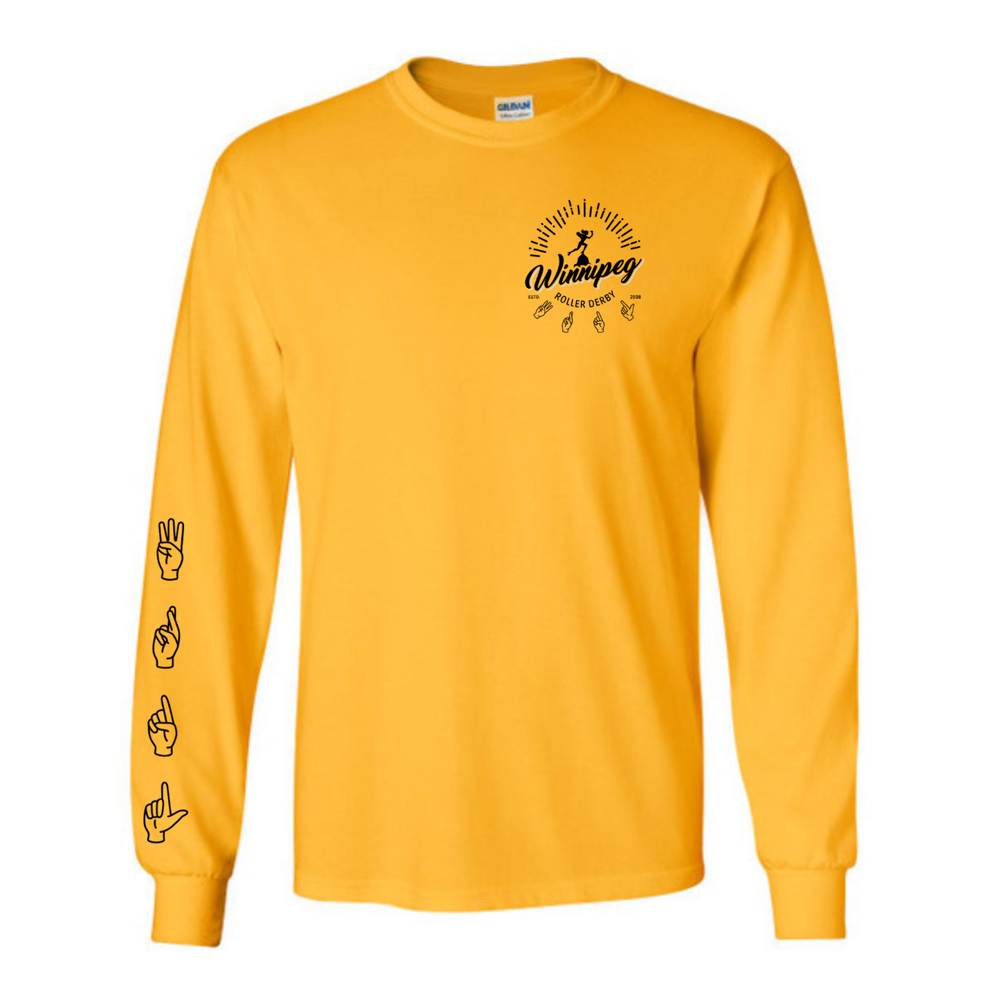 Winnipeg Roller Derby Long Sleeved Tee | A.S.L. Edition
