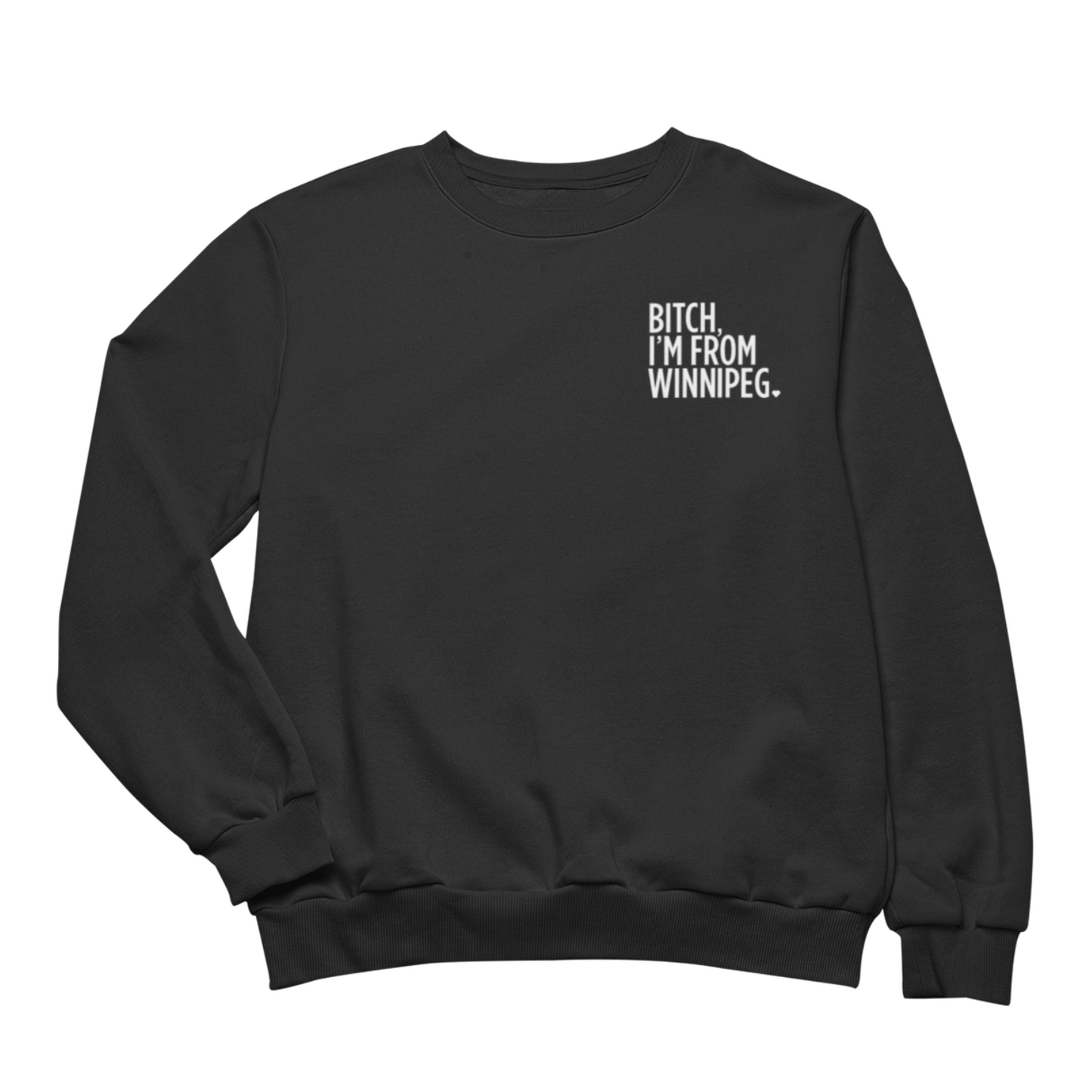 BIFW Crewneck | White on Black