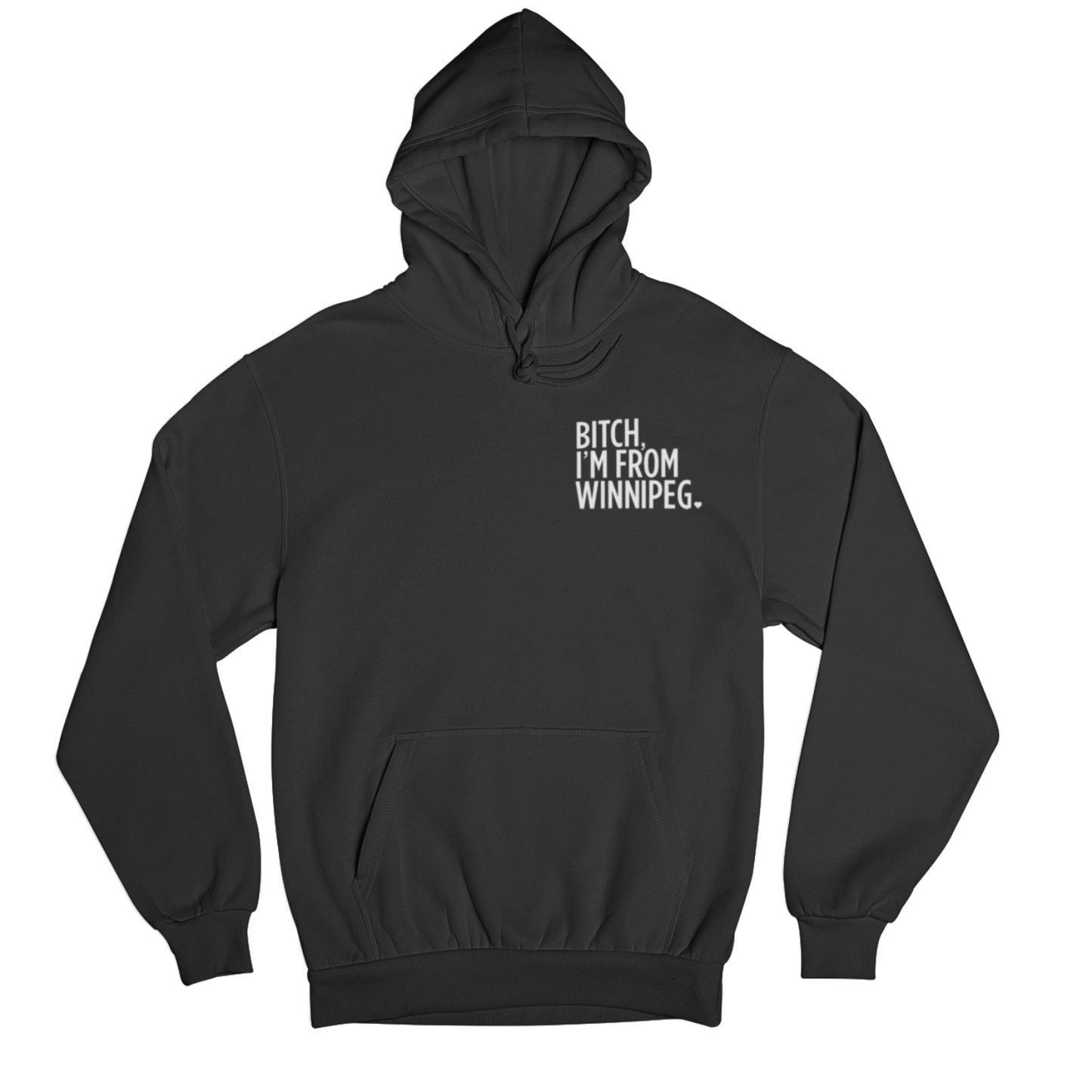 BIFW Hoodie | White on Black