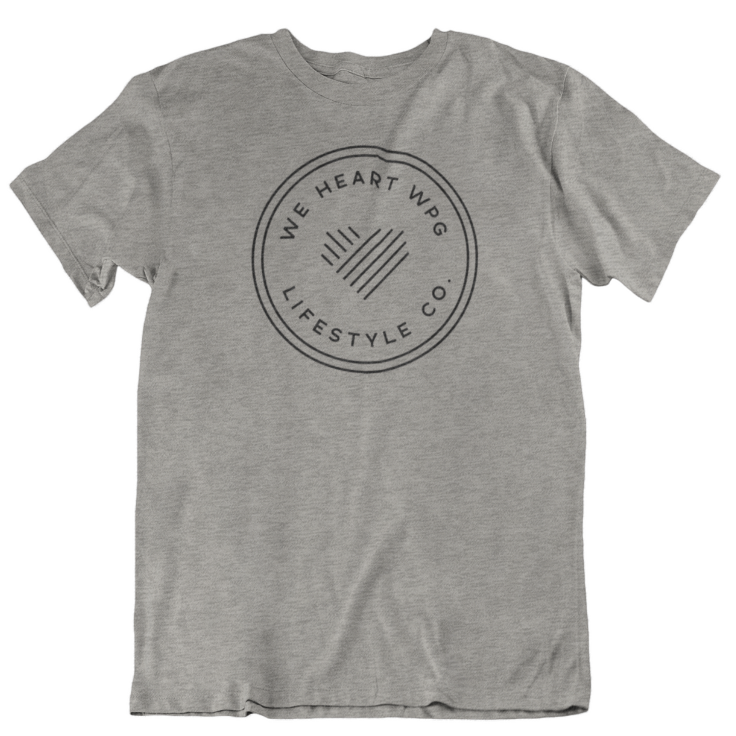 WHW Lifestyle Tee | Black on Athletic Grey