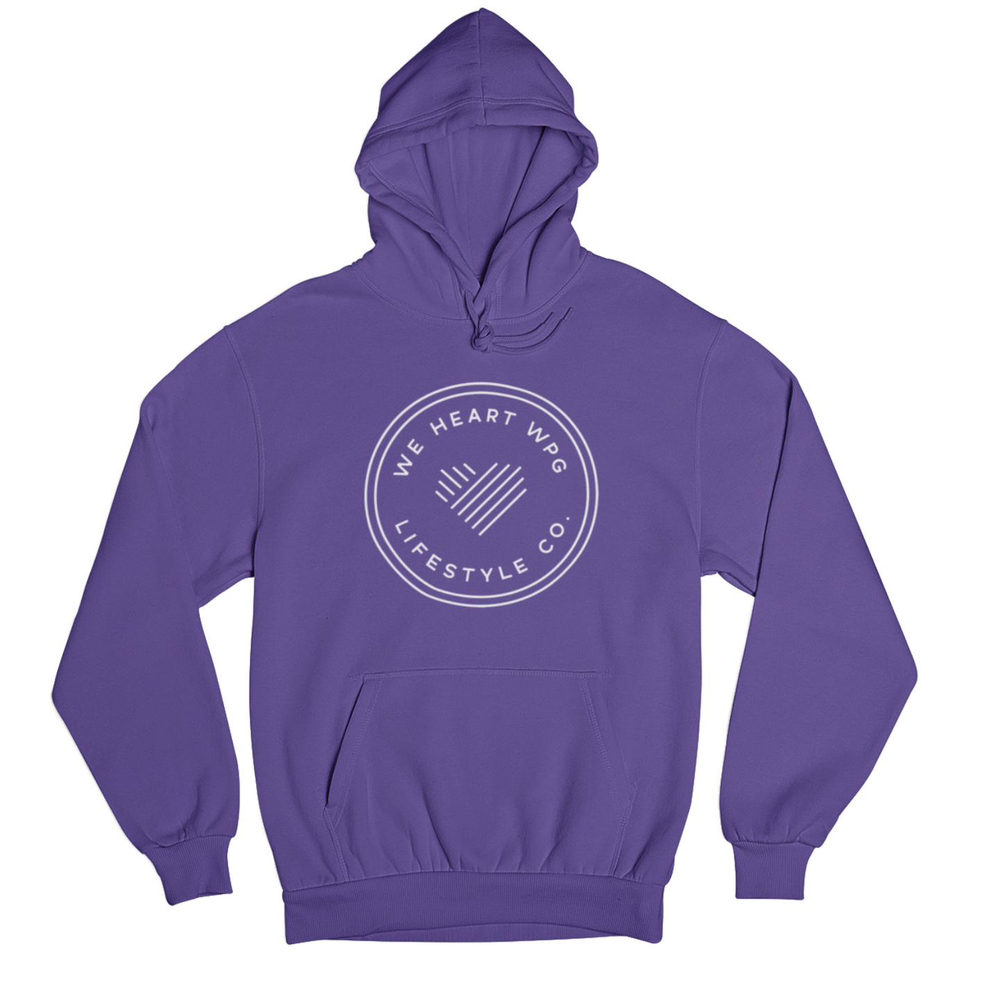 WHW Lifestyle Hoodie | White on Purple