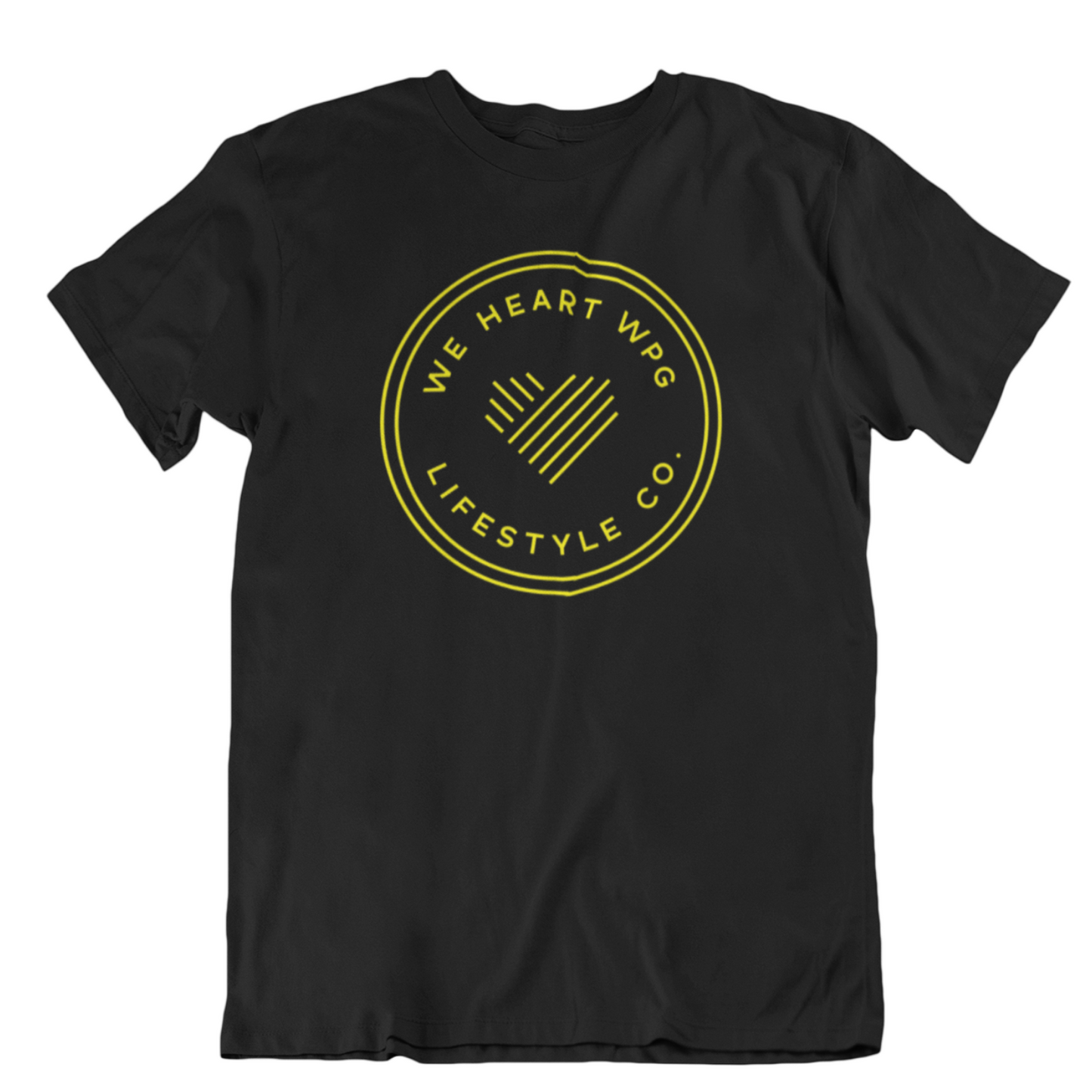 WHW Lifestyle Tee | Yellow on Black