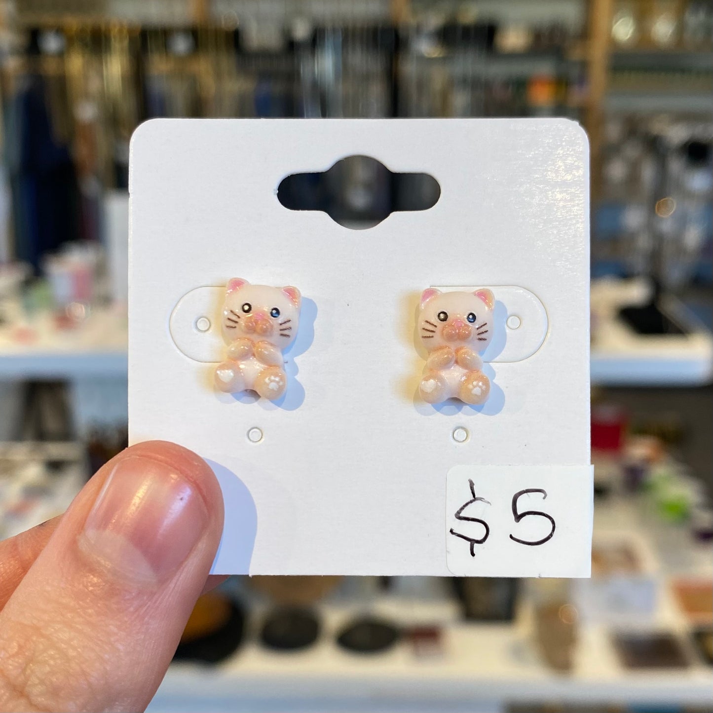 Kitty Studs Earrings