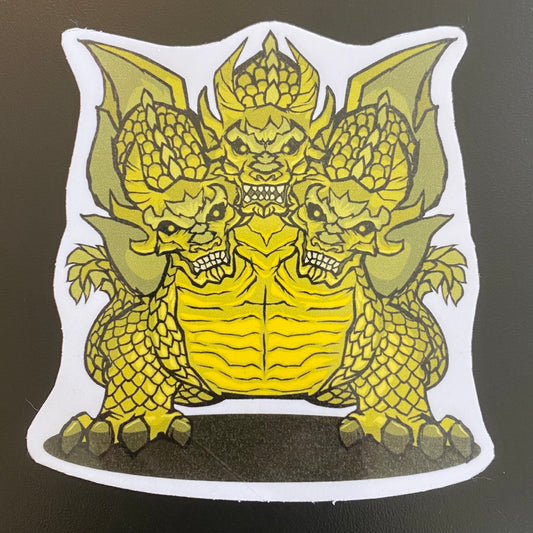 3-Headed Space Dragon Sticker