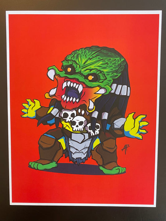 One Ugly Hunter Alien Print
