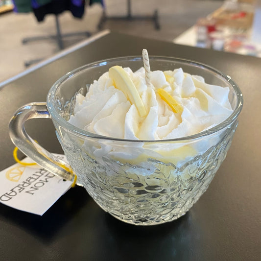 Lemon Shortbread Tea Cup Candle