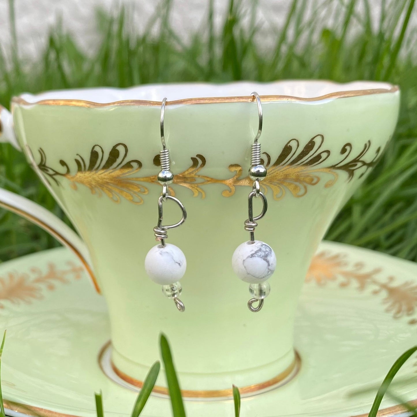 Howlite Crystal Earrings