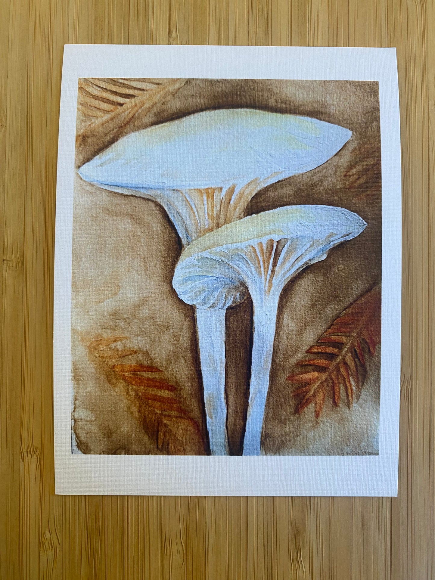 Brown Mushroom Print