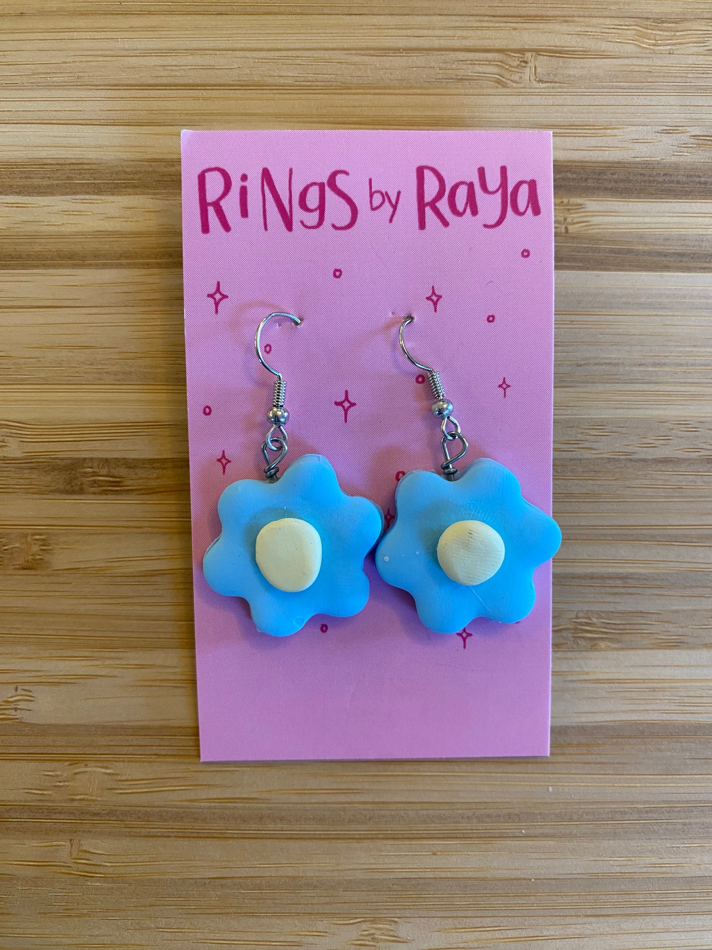 Blue Flower Earrings