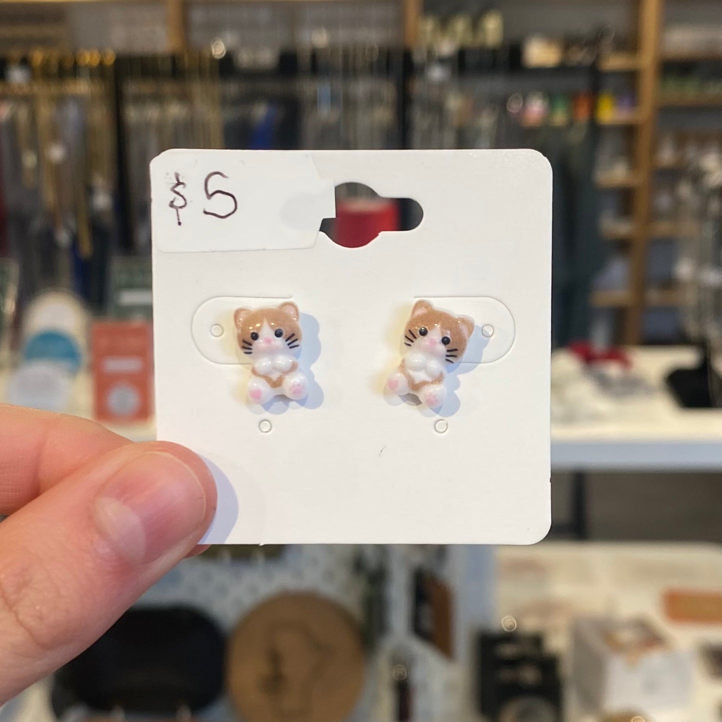 Kitty Studs Earrings