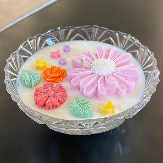 Strawberry Flower Candle