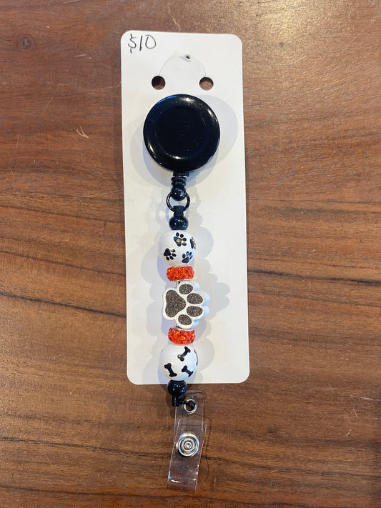 Dog Paw Badge Holder