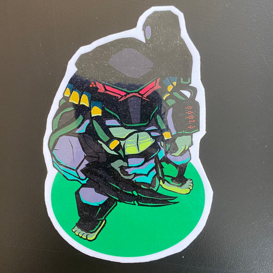 Armored Hunter Alien Sticker