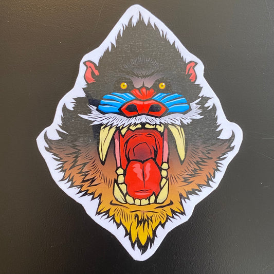 Baboon Sticker