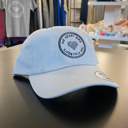 WHW Lifestyle Dad Hat | Black on Light Grey