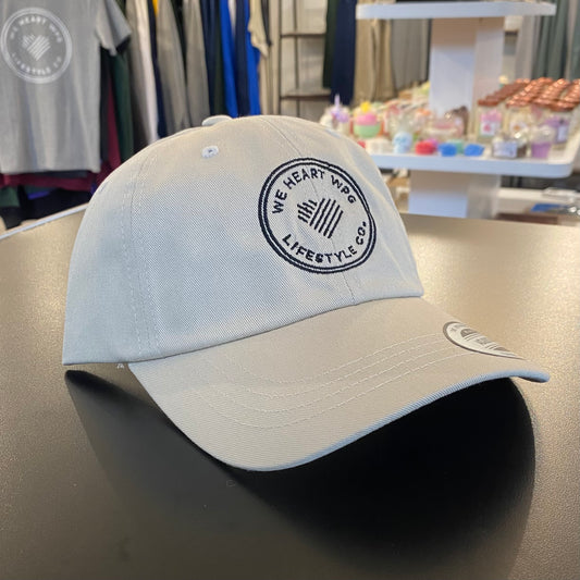 WHW Lifestyle Dad Hat | Black on Khaki
