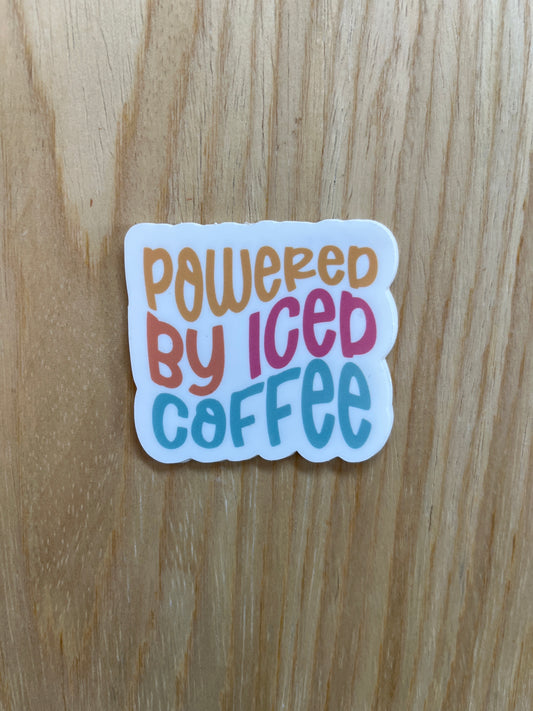 Powered By Iced Coffee Sticker