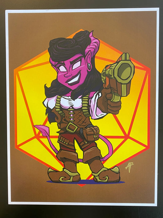 Tiefling Gunslinger Print
