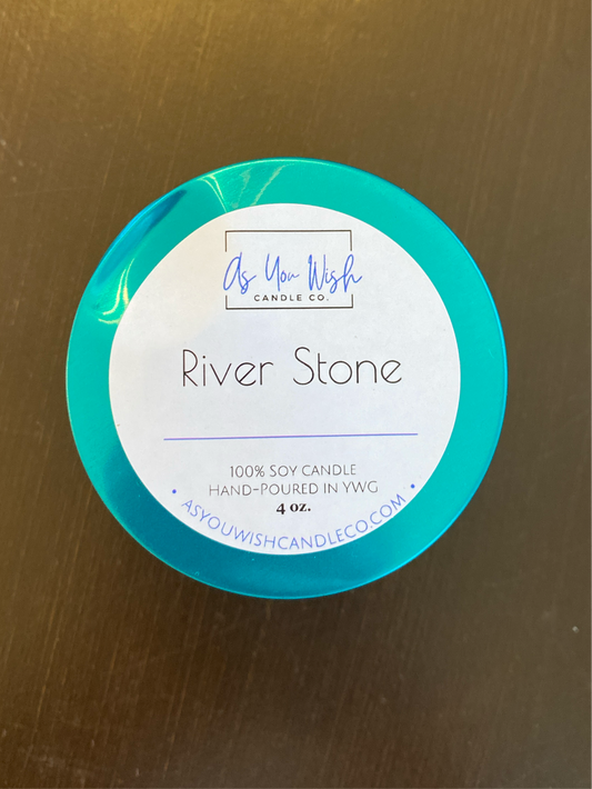 River Stone Candle