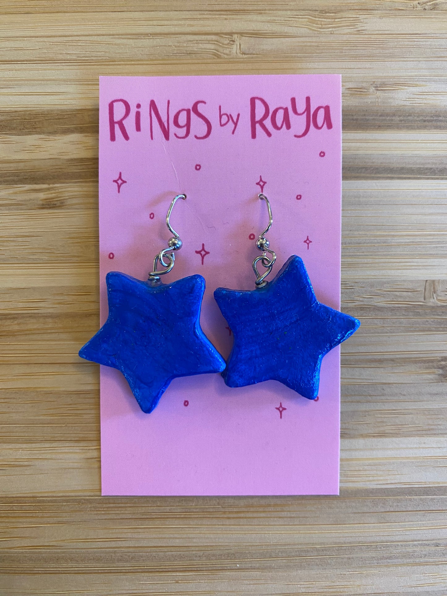 Blue Star Earrings