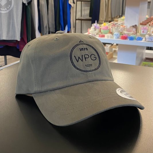 WPG Compass Dad Hat | Black on Olive