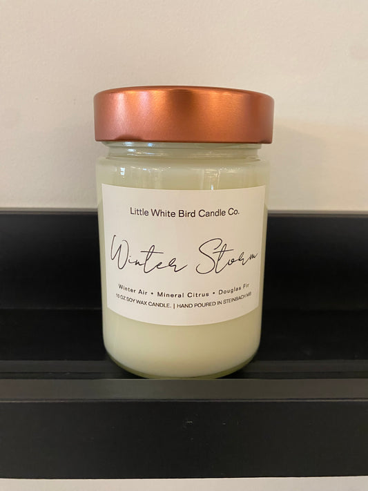 Winter Storm Jar Candle