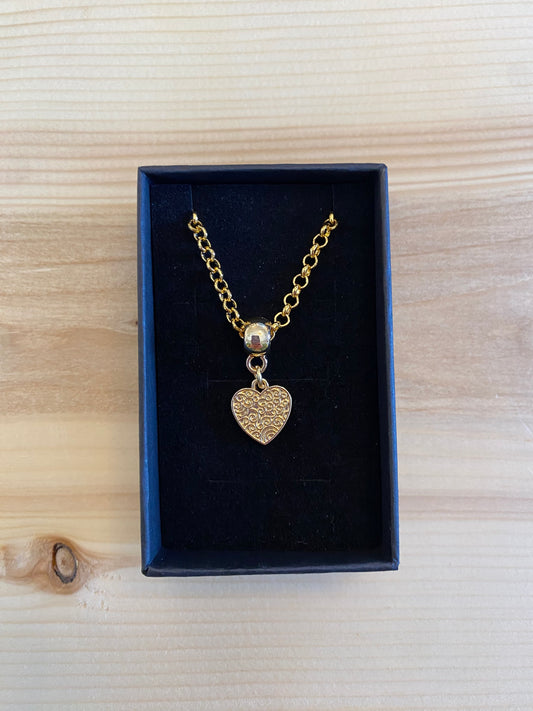 Curlicue Heart Necklace