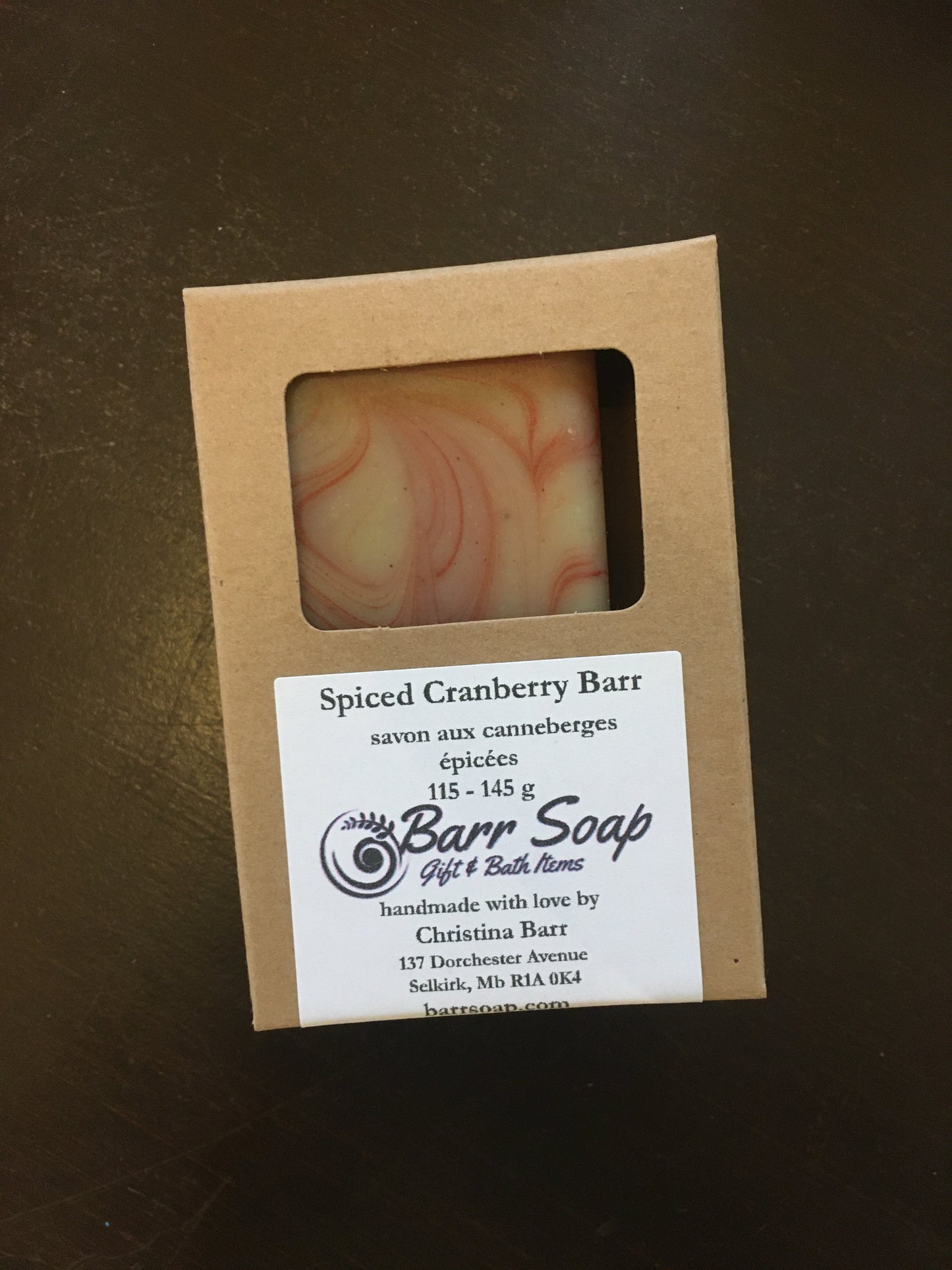 Spiced Cranberry Barr Soap