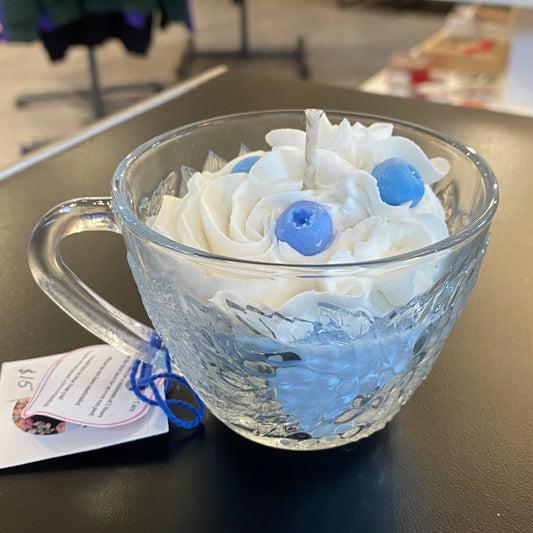 Blueberry Tea Cup Candle