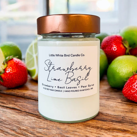 Strawberry Lime Basil Jar Candle