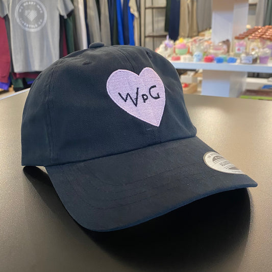 WPG Heart Dad Hat | Pink on Black