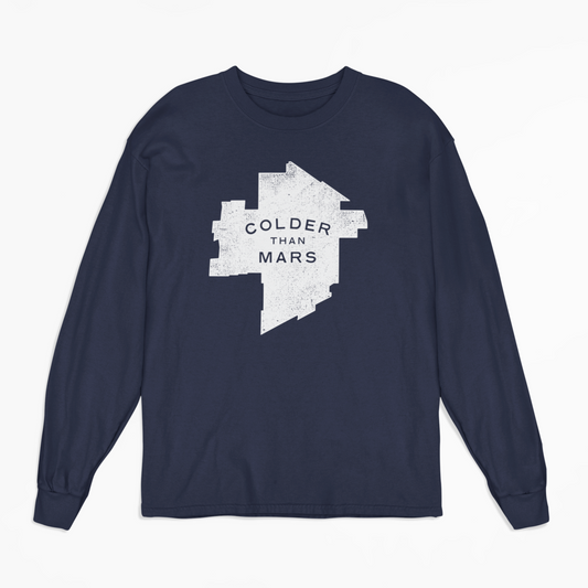 Colder Than Mars Long Sleeved Tee | Navy