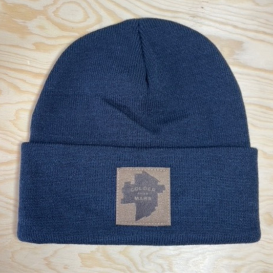 Colder Than Mars Toque | Chestnut on Navy