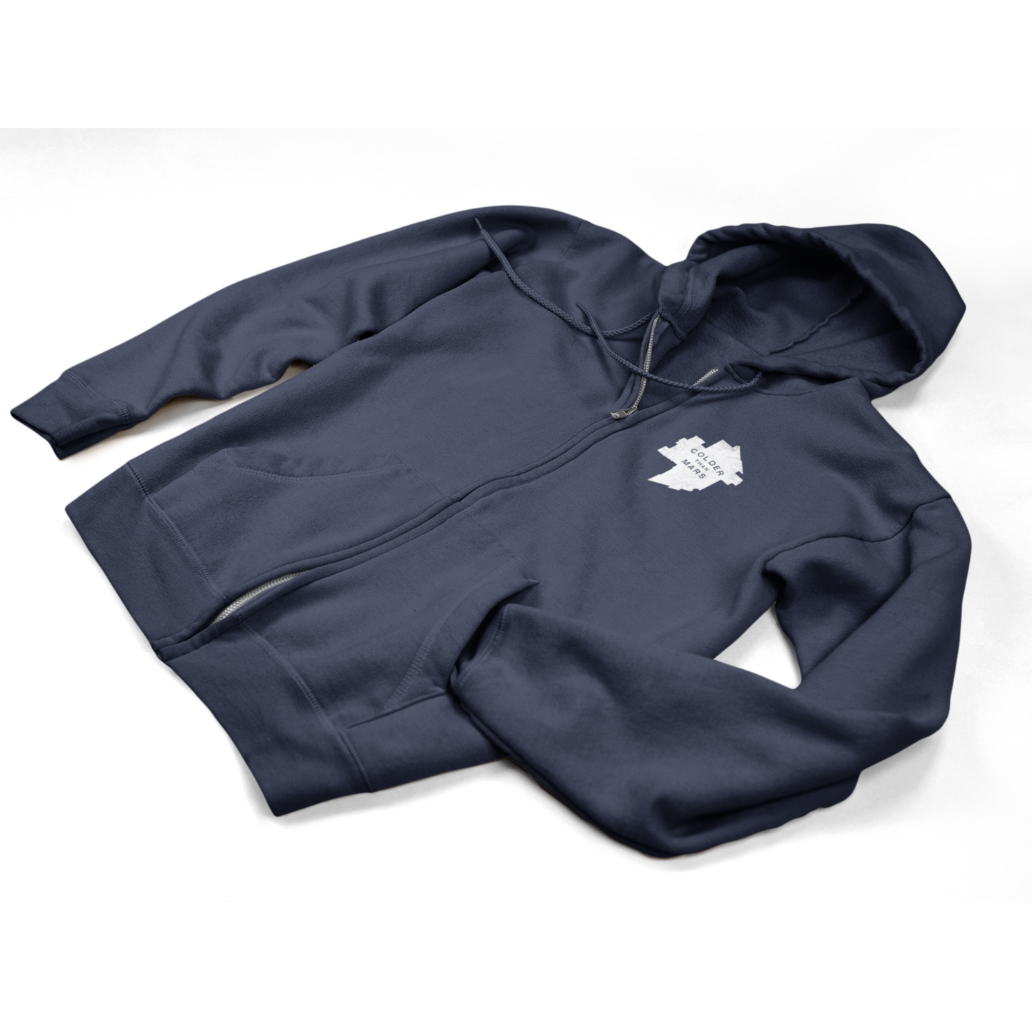 Colder Than Mars Zip-Up Hoodie | Navy