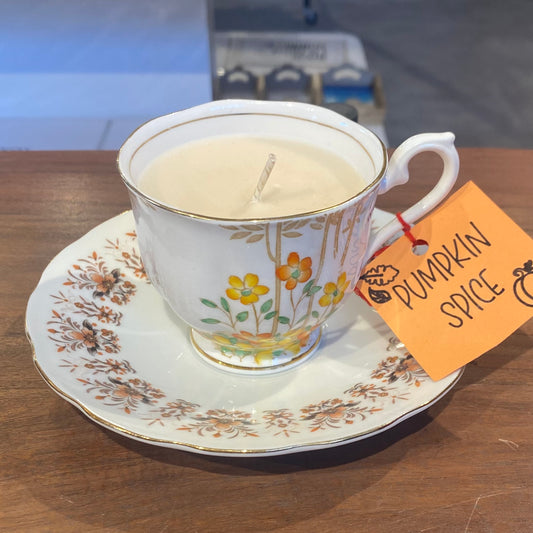 Pumpkin Spice Tea Cup Candle