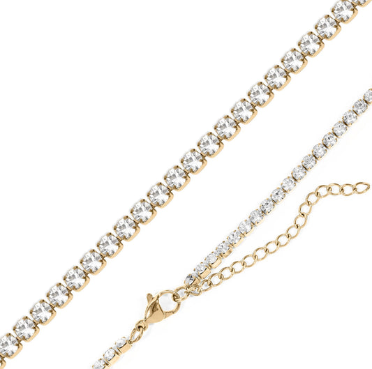 Cubic Zirconia Tennis Necklace