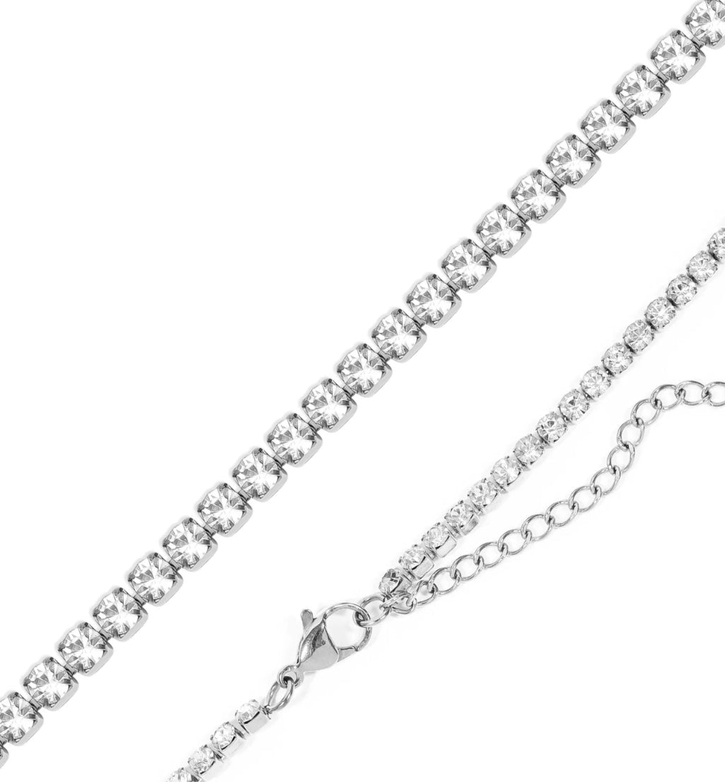 Cubic Zirconia Tennis Necklace