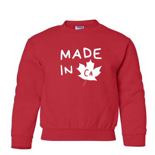 Made in CA Youth Crewneck
