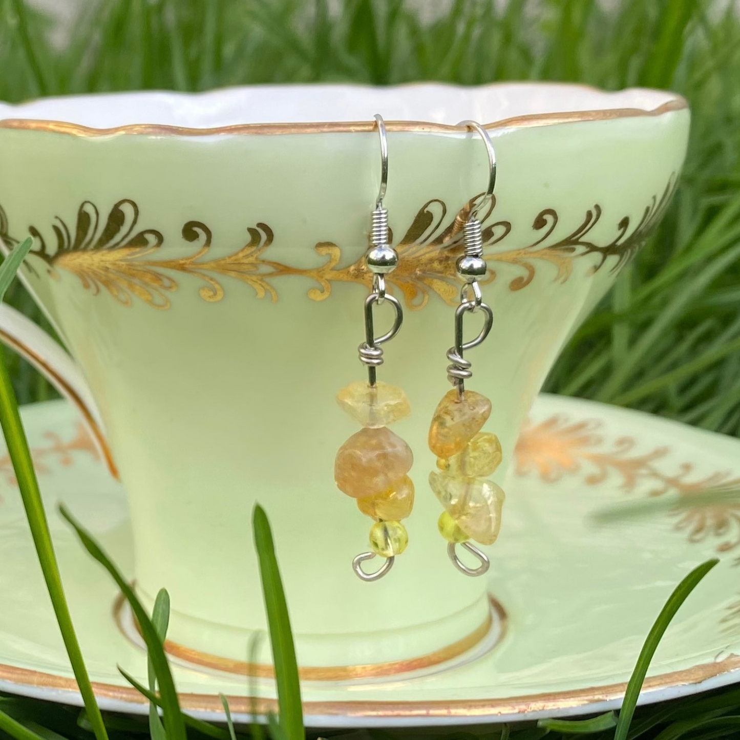 Citrine Chip Earrings